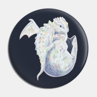 Opal Dragon Pin