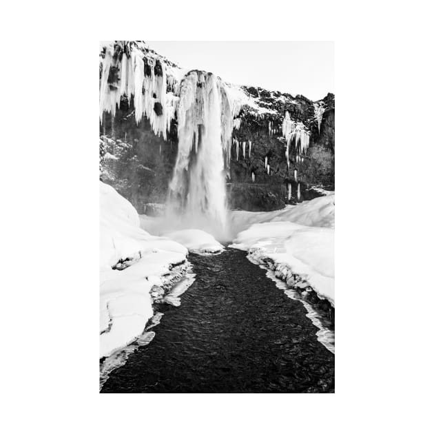 Waterfall B&W by Kate-P-