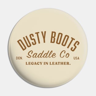 Dusty Boots front/back Cowboy Company Pin