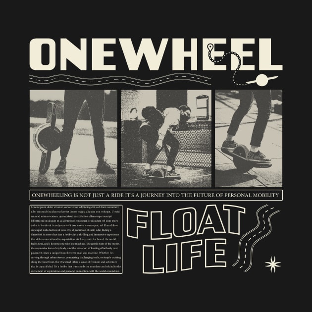 Onewheel brutalist design by BrutalGrafix Studio