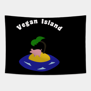 Vegan Island Tapestry