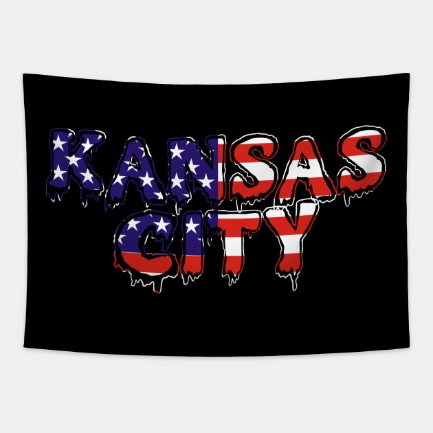 Kansas city USA Tapestry by MAU_Design