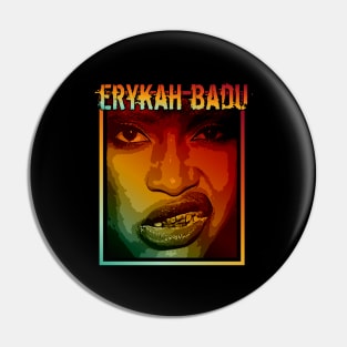 Erykah badu | Retro Poster Pin