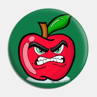 Angry Apple Pin