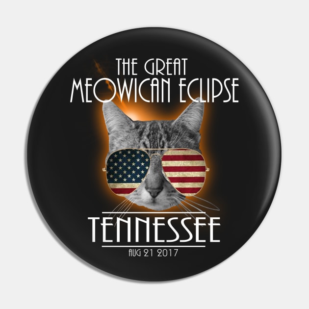 The Great Meowican Eclipse Shirt - Total Eclipse Shirt, Totality TENNESSEE, Totality Georgia Shirt, Solar Eclipse 2017 Merchandise, The Great American Eclipse T-Shirt T-Shirt T-Shirt T-Shirt Pin by BlueTshirtCo
