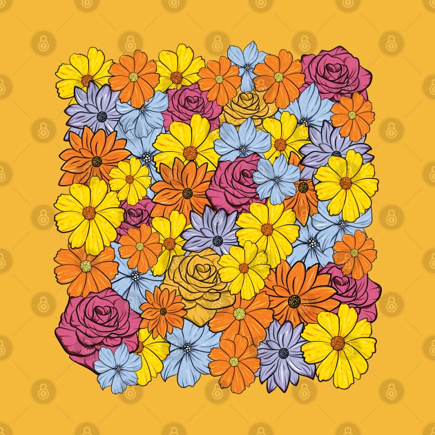 Flower Collage by Roy J Designs