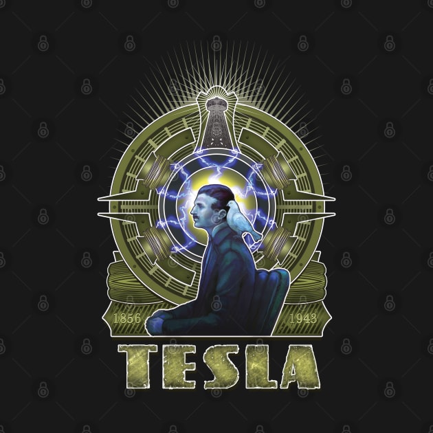 Nikola Tesla by Artofkaa