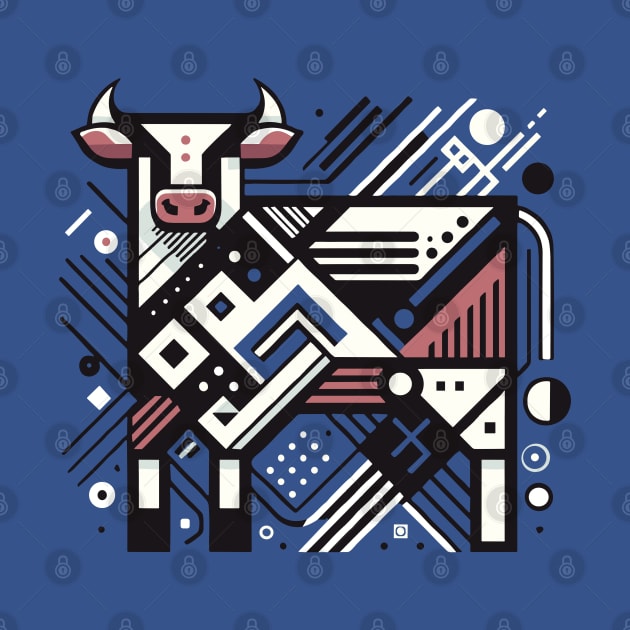 Abstract Animal Cow 2 by sapphire seaside studio