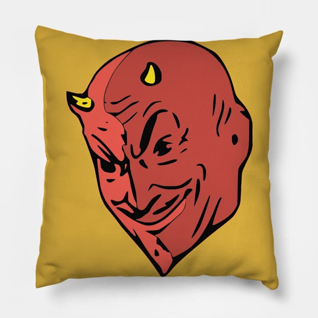 Devil Mask Pillow by JSnipe