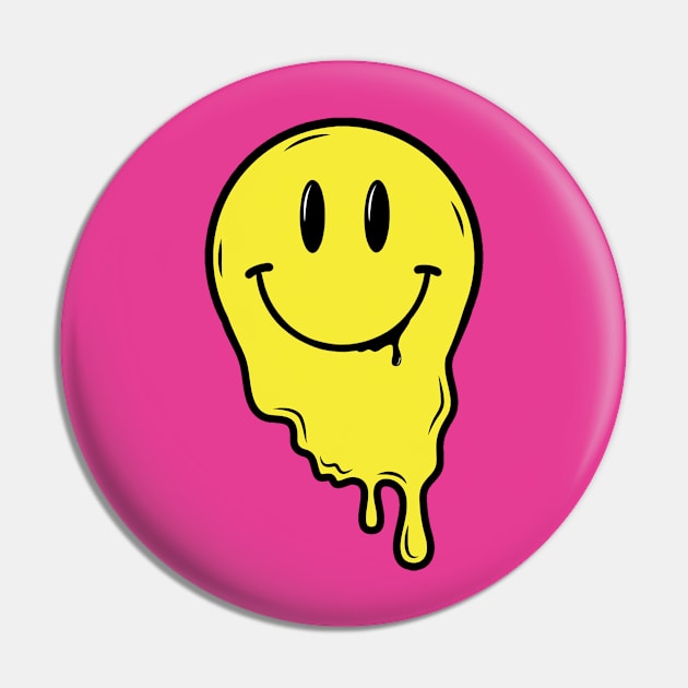 Drippy Smiley Pin by Jelly Studio Co.