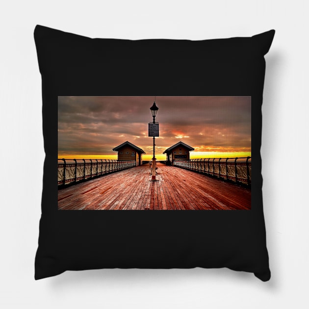 Penarth Pier - Wales Pillow by dave2142