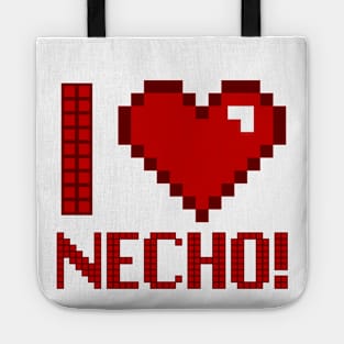 Pixel Effect I love Necho Tote