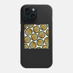 Floral Firework Dandilions - Digitally Illustrated Abstract Flower Pattern for Home Decor, Clothing Fabric, Curtains, Bedding, Pillows, Upholstery, Phone Cases and Stationary Phone Case