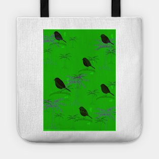 black robin and ponga tree nz Tote