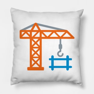 Skyscraper Crane Emoticon Pillow