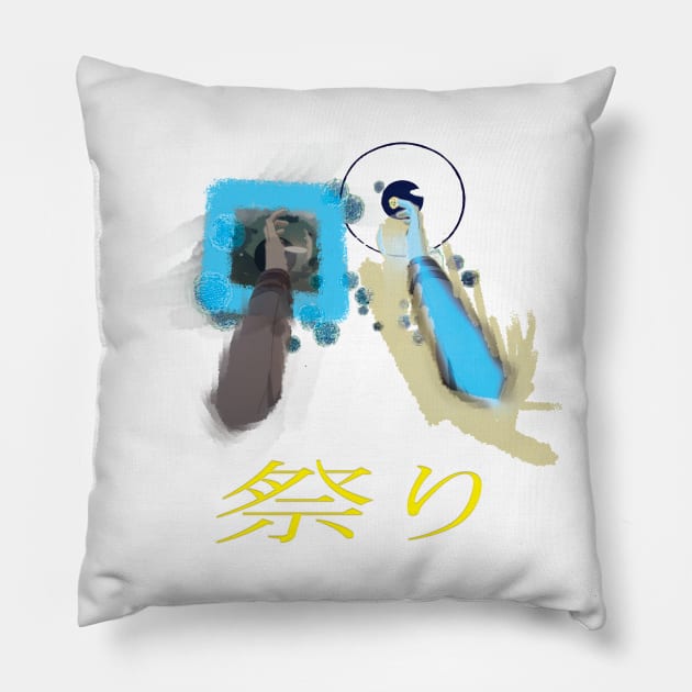 MATSURI 祭り V2 Pillow by riventis66