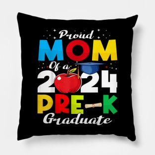 Proud Mom of pre-k Graduate 2024 Graduation Mom Pillow