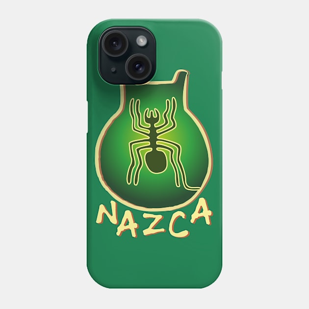 Nazca spider Phone Case by Manuarts