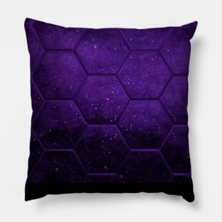 Purple Watercolor Galaxy Art Pillow