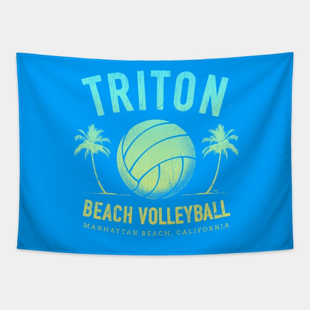 Triton Beach Volleyball (Gradient) Tapestry by cjboco