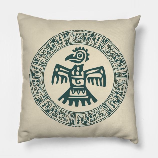 Mayan Gliph 2 Pillow by Sauher