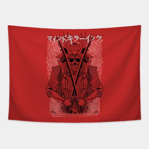 MKI Samurai ( RED ) Tapestry by MindkillerINK