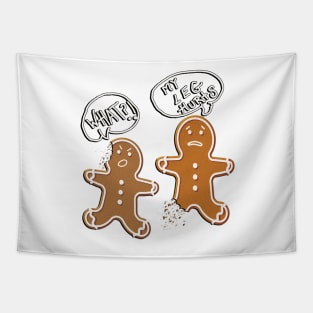Funny Gingerbread Couple Gifts Cute Christmas Tapestry