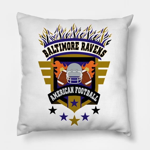 Baltimore Ravens Football Team Gift Fan Lover Pillow by DexterFreeman