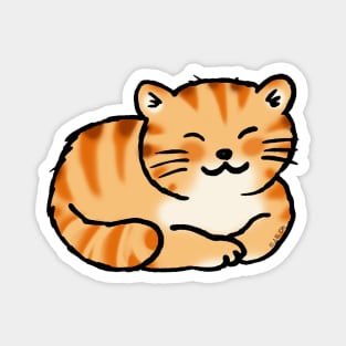 cute orange cat Magnet