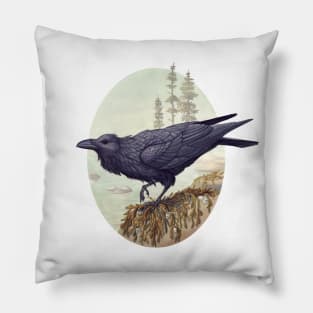 Raven of the North Atlantic Pillow