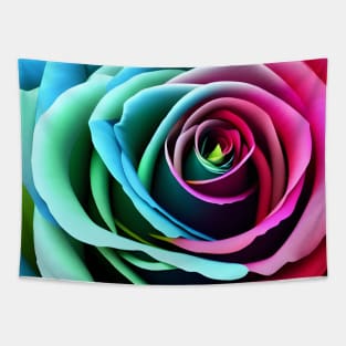 Colorful Rose Art Tapestry