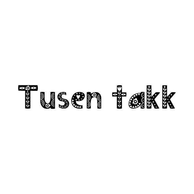 Tusen Takk, Thank You, Norwegian Word Style Norwegian Thank You