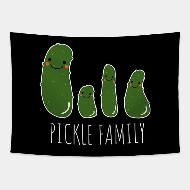 Pickle Family Funny Pickles Tapestry by DesignArchitect