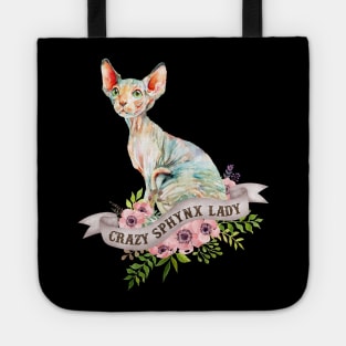 Crazy Sphynx Lady Tote