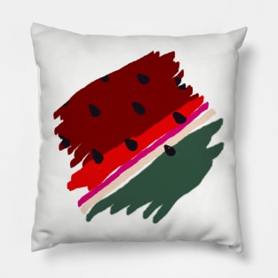 Watermelon Brushwork Pillow