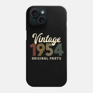 Vintage 1954 Original Parts 70th Retro Birthday Phone Case