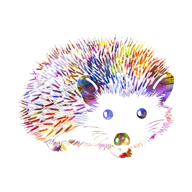 Colorful Hedgehog Lovers Design by PhotoArts