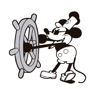 Pirate Steamboat Willie (Front and back) T-Shirt