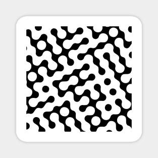 Abstract Art Black and white Magnet