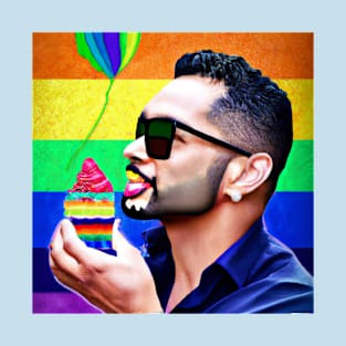 Lgbt gay pride cupcake T-Shirt