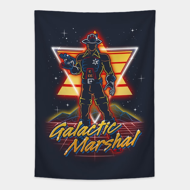 Retro Galactic Marshal Tapestry by Olipop