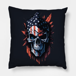 American Skull Pillow