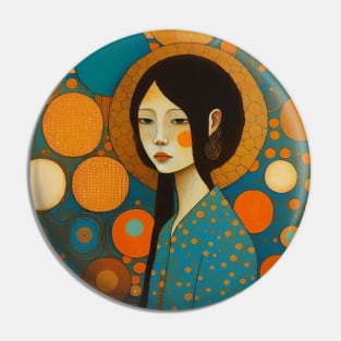 Asian Abstract Pin