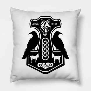 Norse Thor's Hammer Pillow