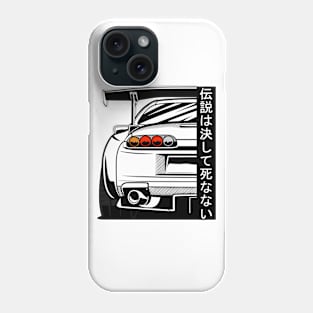 Supra 2JZ JDM Tuning Car 90s "Legends never die" Phone Case