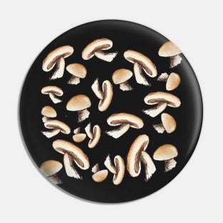 Brown Mushrooms Pin