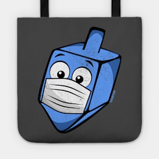 Hanukkah 2020 Dreidel Wearing Face Mask Tote