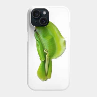 One banana leaf sprout looks like an ear auricle Phone Case