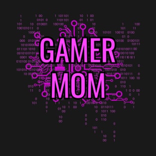 GAMER MOM Cyber Purple circuit T-Shirt