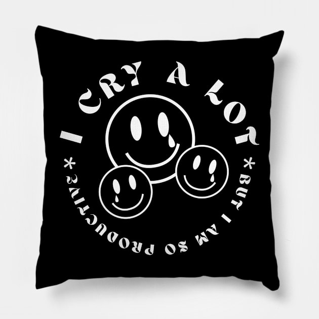 I Can Do It With A Broken Heart Pillow by Taylor Thompson Art